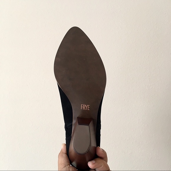 Frye Reina Cut Out Black Cowboy Ankle Bootie - Picture 7 of 7